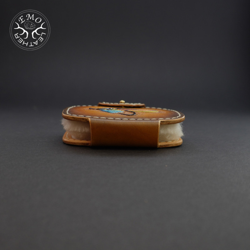 Brown Double Fly Pad | EmoLeather | Custom Leather Goods