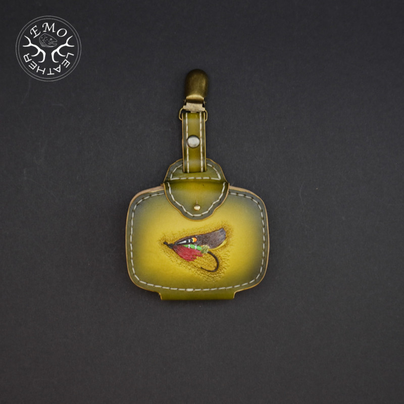 Olive Double Fly Pad | EmoLeather | Custom Leather Goods