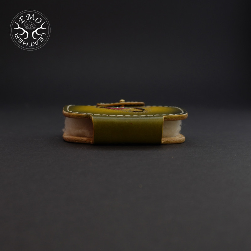 Olive Double Fly Pad | EmoLeather | Custom Leather Goods