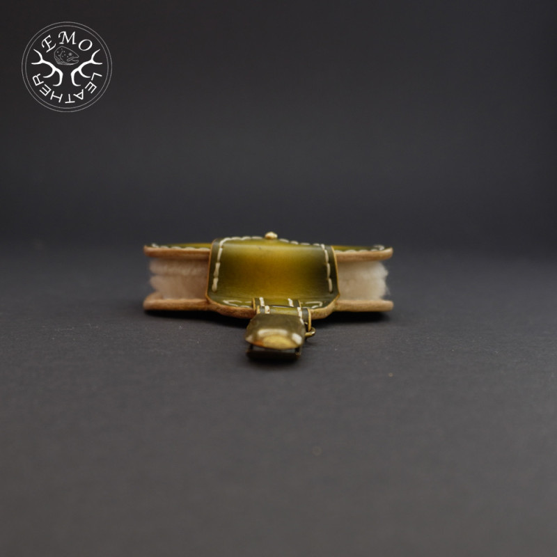 Olive Double Fly Pad | EmoLeather | Custom Leather Goods