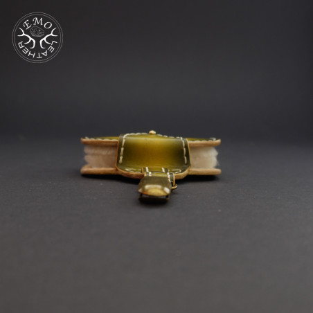 Olive Double Fly Pad | EmoLeather | Custom Leather Goods
