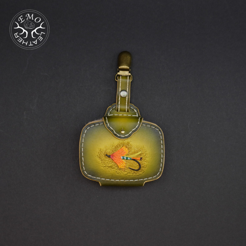 Olive Double Fly Pad | EmoLeather | Custom Leather Goods