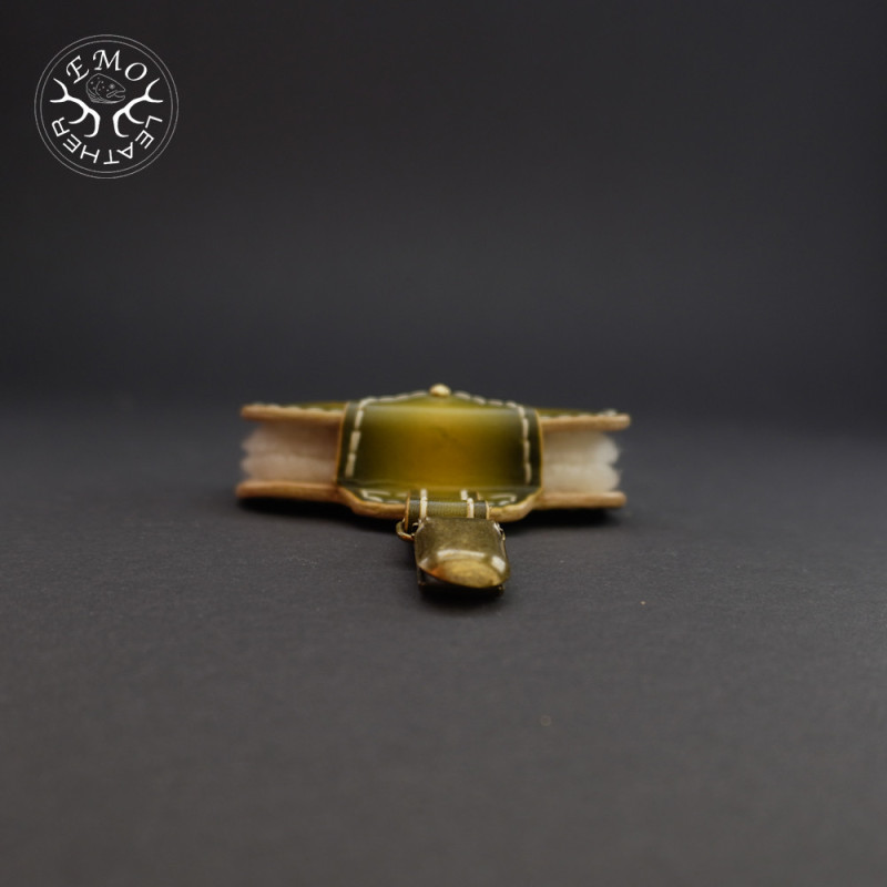 Olive Double Fly Pad | EmoLeather | Custom Leather Goods