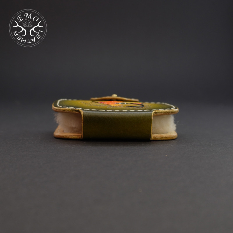 Olive Double Fly Pad | EmoLeather | Custom Leather Goods