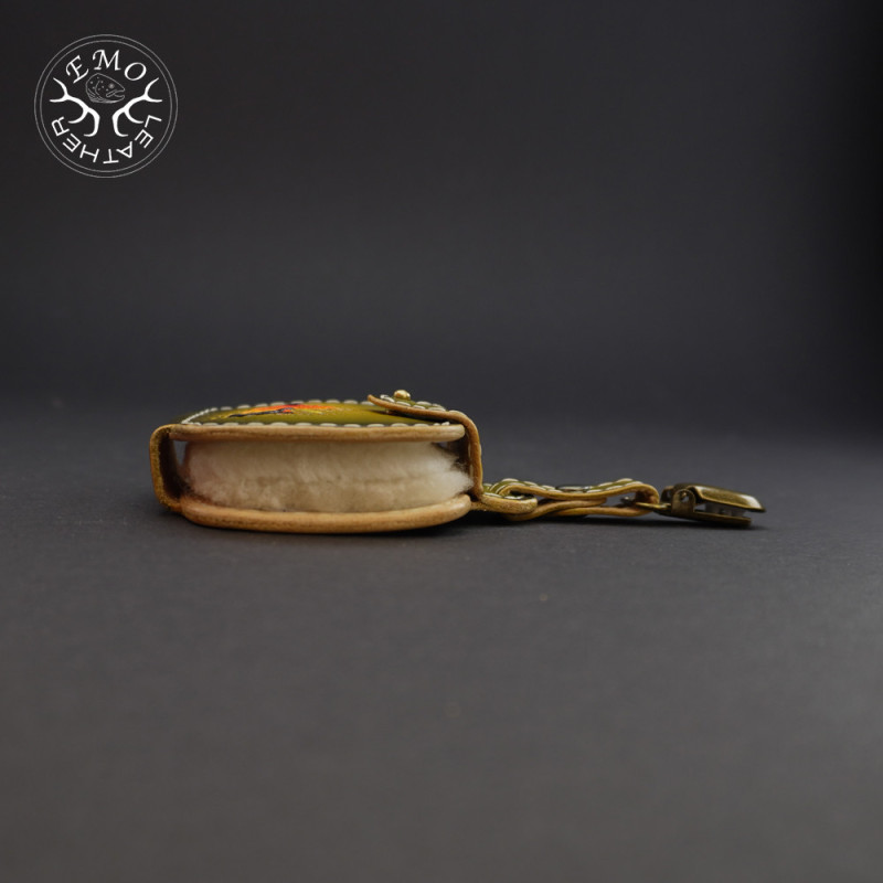 Olive Double Fly Pad | EmoLeather | Custom Leather Goods