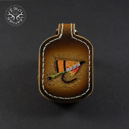 Fly Fishing Amadou Pad | EmoLeather | Custom Leather Goods Fly Fishing Amadou Pad | EmoLeather | Custom Leather Goods
