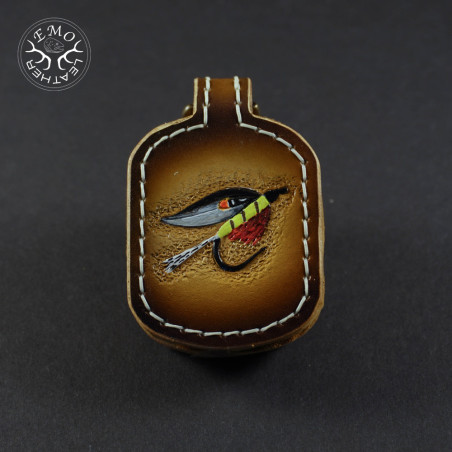 Fly Fishing Amadou Pad | EmoLeather | Custom Leather Goods Fly Fishing Amadou Pad | EmoLeather | Custom Leather Goods