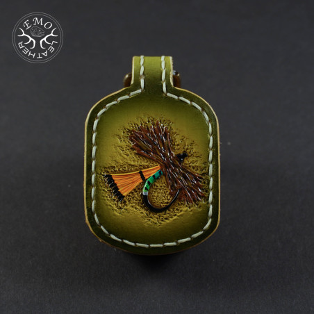 Fly Fishing Amadou Pad | EmoLeather | Custom Leather Goods Fly Fishing Amadou Pad | EmoLeather | Custom Leather Goods