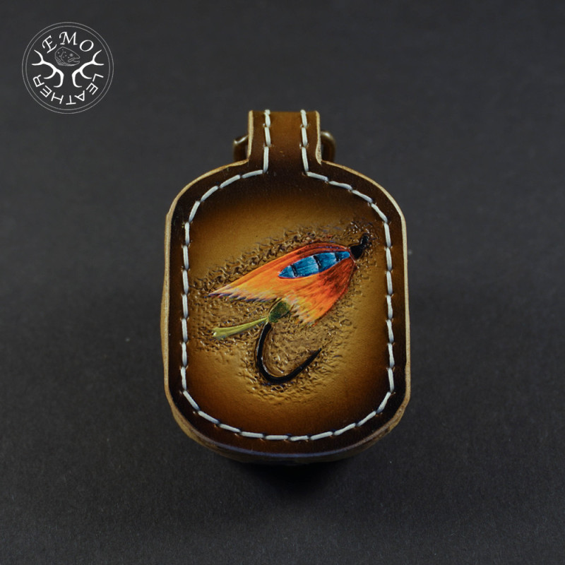 Fly Fishing Amadou Pad | EmoLeather | Custom Leather Goods