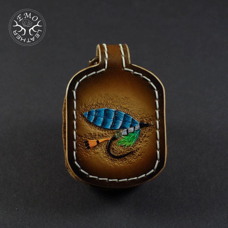 Fly Fishing Amadou Pad | EmoLeather | Custom Leather Goods