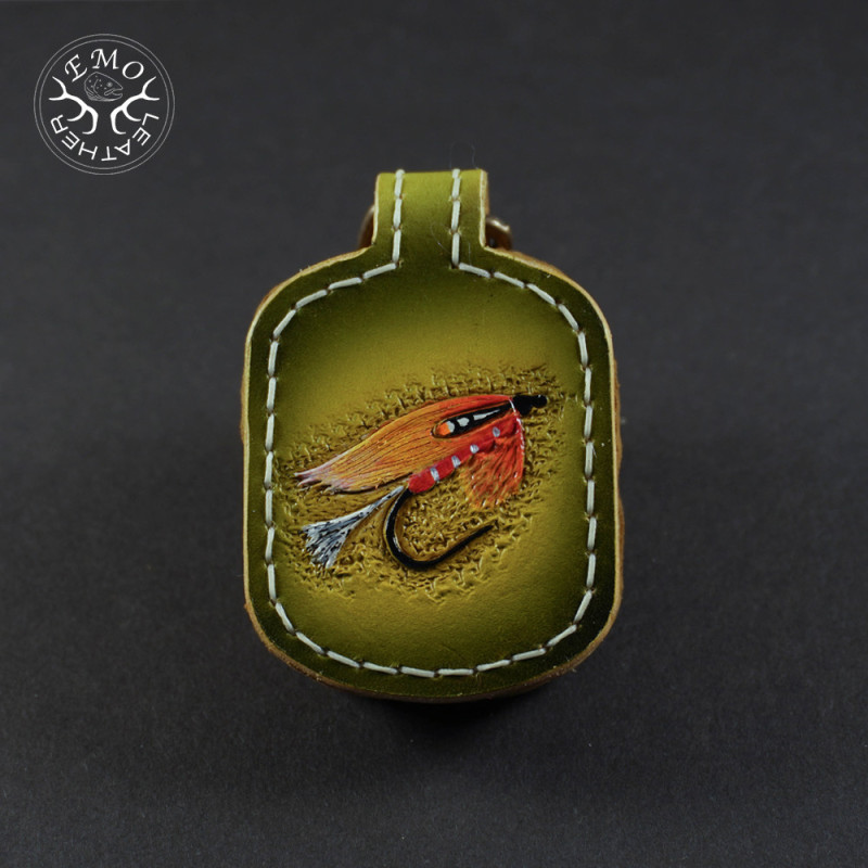 Fly Fishing Amadou Pad | EmoLeather | Custom Leather Goods