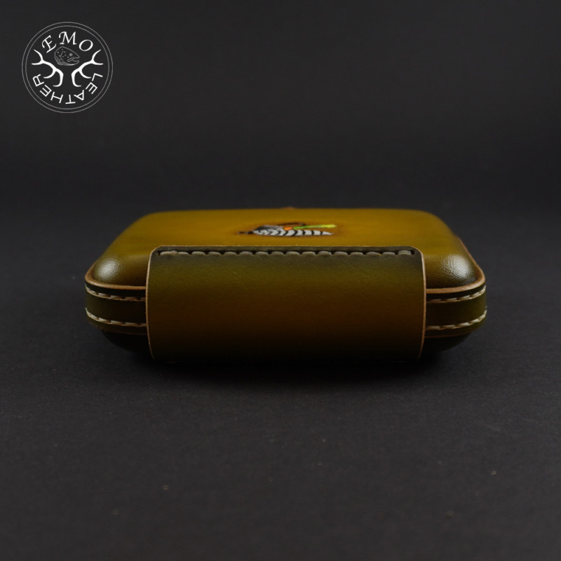 Olive Drab F Fly Box | EmoLeather | Custom Leather Goods