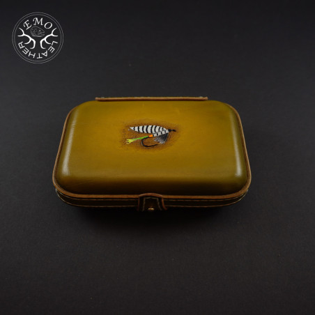 Olive Drab F Fly Box | EmoLeather | Custom Leather Goods