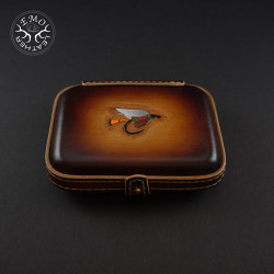 Brown F Fly Box | EmoLeather | Custom Leather Goods 2