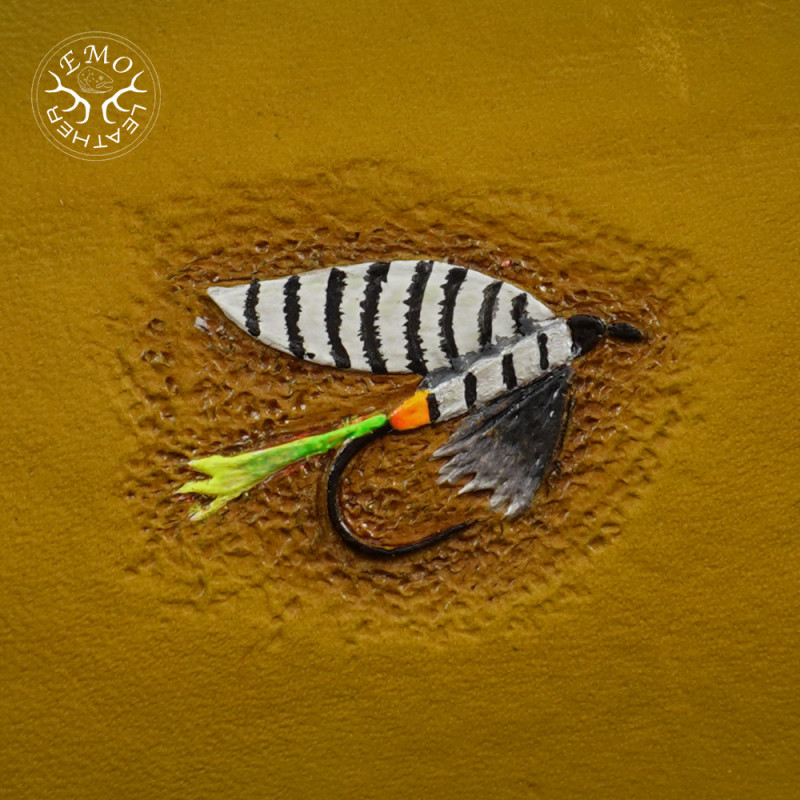 Olive Drab F Fly Box | EmoLeather | Custom Leather Goods