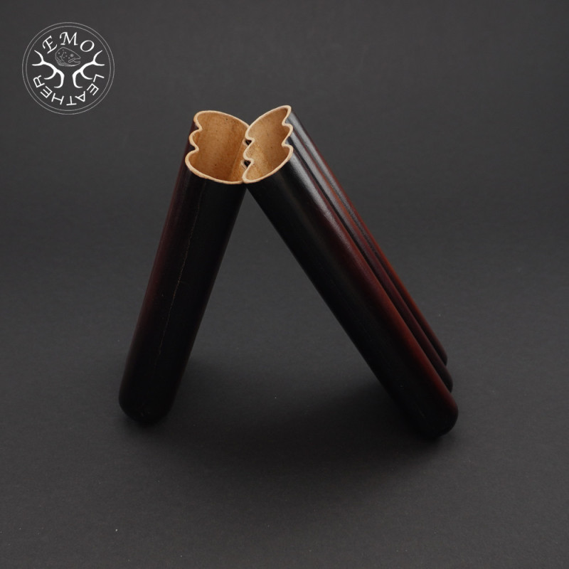 Rusty Brown 3 Slot Churchill Cigar Case | EmoLeather | Custom Leather Goods