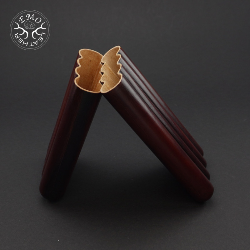 Rusty Brown 4 Slot Churchill Cigar Case | EmoLeather | Custom Leather Goods