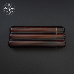 Rusty Brown 3 Slot Churchill Cigar Case