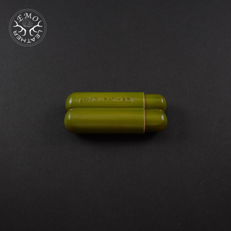 Olive 2 Slot Toscanello Case | EmoLeather | Custom Leather Goods Olive 2 Slot Toscanello Case | EmoLeather | Custom Leather Goods
