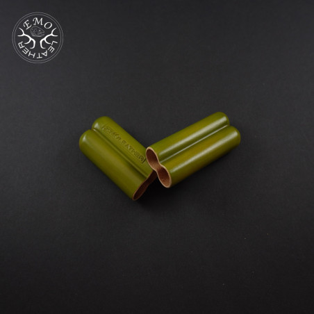 Olive 2 Slot Toscanello Case | EmoLeather | Custom Leather Goods