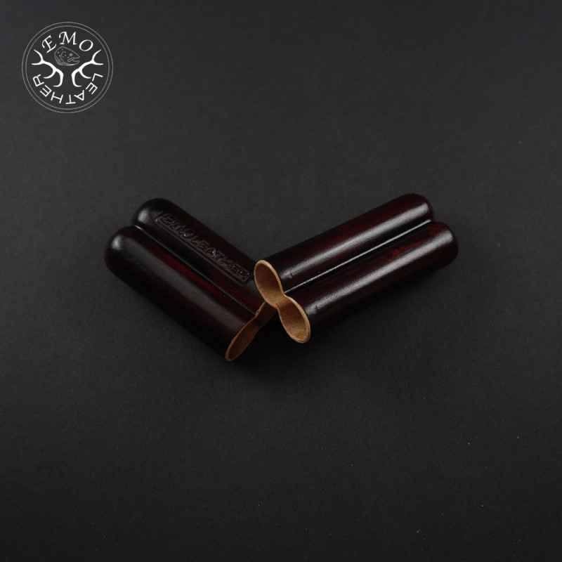 Dark Distressed  Slot Toscanello Case | EmoLeather | Custom Leather Goods