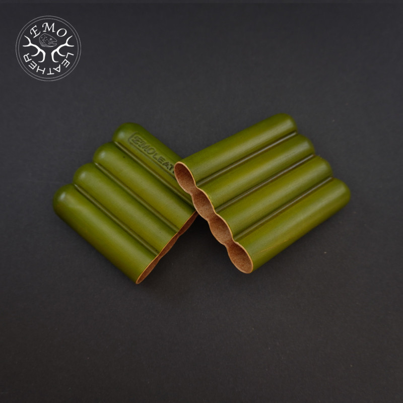 Olive 4 Slot Toscanello Case | EmoLeather | Custom Leather Goods