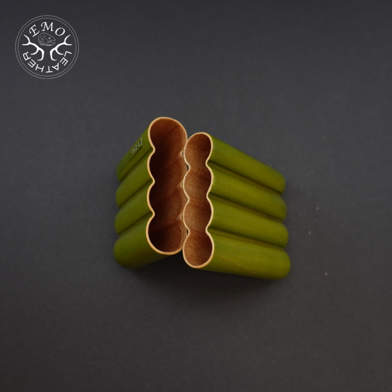 Olive 4 Slot Toscanello Case | EmoLeather | Custom Leather Goods