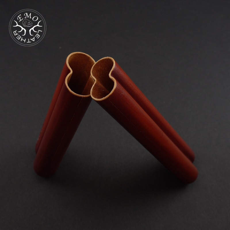 Tan 2 Slot Toscano Case | EmoLeather | Custom Leather Goods