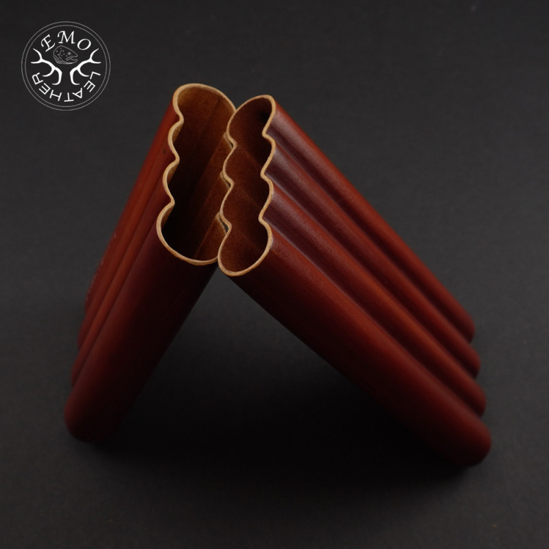 Tan 4 Slot Toscano Case | EmoLeather | Custom Leather Goods