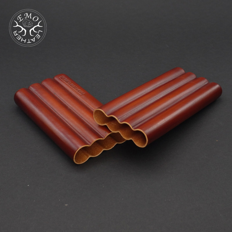 Tan 4 Slot Toscano Case | EmoLeather | Custom Leather Goods